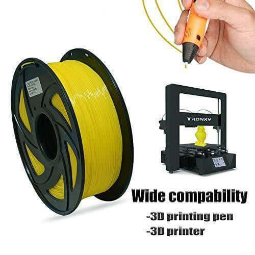 Filament d'imprimante 3D 1-75 mm PLA translucide jaune Yellow C