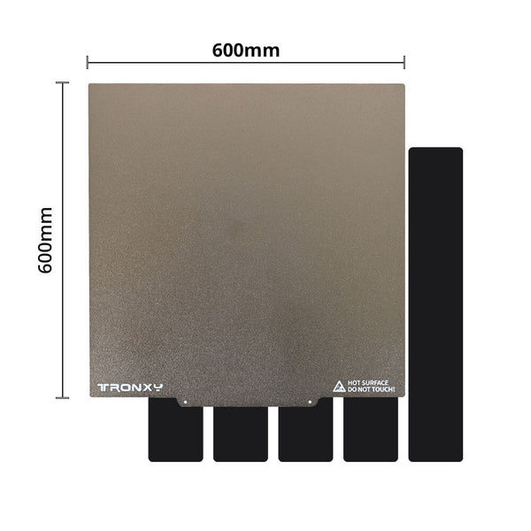 Piastra di costruzione magnetica PEI testurizzata a doppia faccia per stampante 3D Tronxy da 600 mm