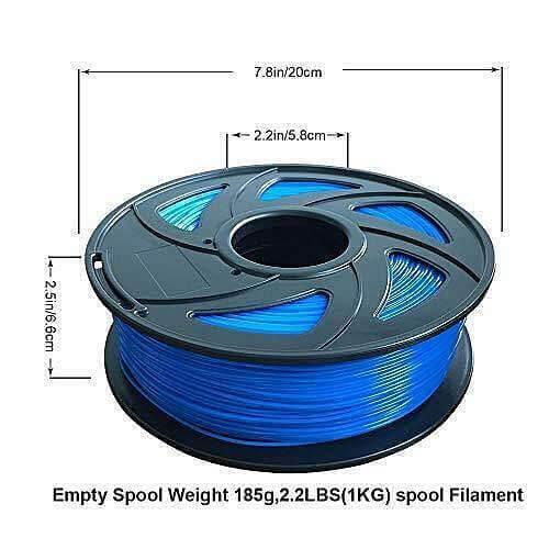 Tronxy 3D フレキシブル ブルー TPU フィラメント 1.75mm 1KG